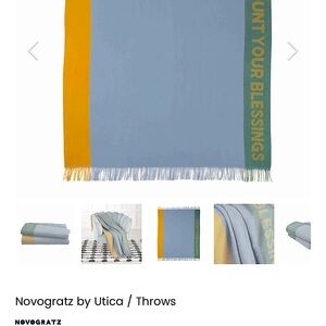 NOVOGRATZ Throw Blanket “Count Your Blessings”